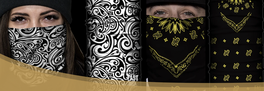 Motorcycle Gloves, Paisley Design